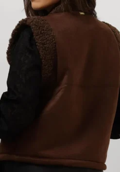 bruine pom amsterdam gilet gilet - lammy brown