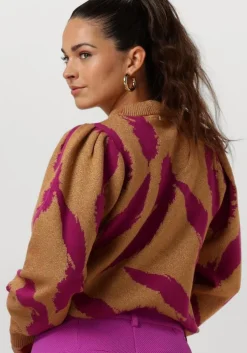 bruine pom amsterdam trui pullover - feathers sparkle