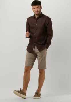 bruine porto milano klassiek overhemd lagos