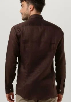 bruine porto milano klassiek overhemd lagos