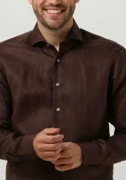 bruine porto milano klassiek overhemd lagos