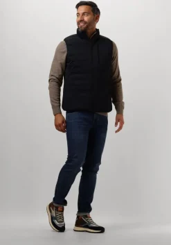 bruine profuomo trui pullover half zip button