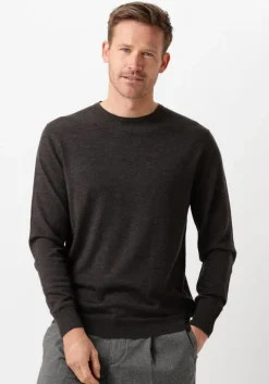 bruine profuomo trui pullover crewneck