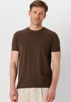 bruine profuomo t-shirt t-shirt crew neck ss