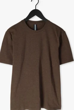 bruine profuomo t-shirt t-shirt crew neck ss