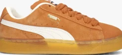 bruine puma lage sneakers suede xl jr