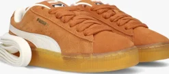 bruine puma lage sneakers suede xl jr