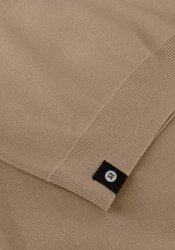 bruine rellix trui knitwear zip collar