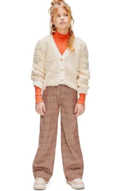 bruine retour flared broek kee