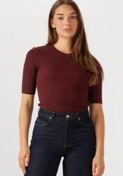 bruine rouge edit t-shirt rouhelena 2/4 o-neck tee