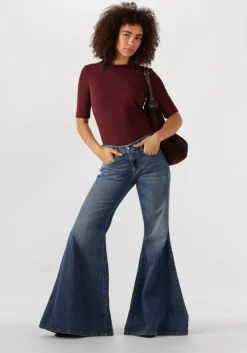 bruine rouge edit t-shirt rouhelena 2/4 o-neck tee