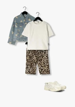 bruine salty stitch legging biker babe - panter