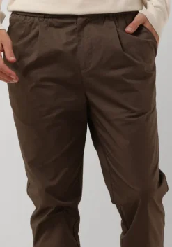 bruine scotch & soda chino relaxed slim-fit stretch poplin jogger