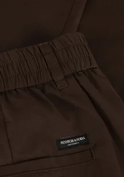 bruine scotch & soda chino relaxed slim-fit stretch poplin jogger