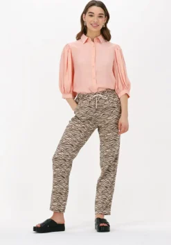 bruine scotch & soda pantalon elasticated mid-rise regular-length pants