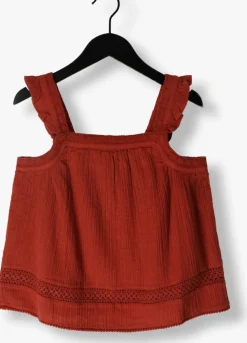 bruine scotch & soda top lace detail crinkle cotton tank