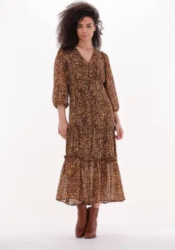 bruine second female maxi jurk nutmeg dress