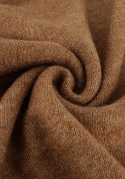 bruine selected femme midi jurk slfrena ls high neck knit dress