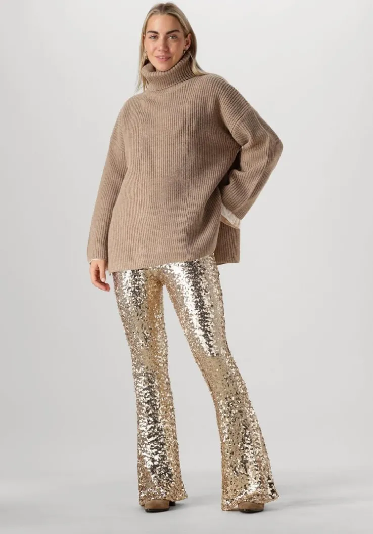 bruine selected femme trui slfmary ls long knit roll neck