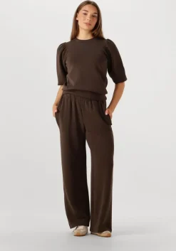 bruine selected femme t-shirt slftenny 3/4 sweat top