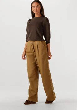 bruine selected femme t-shirt slftenny 3/4 sweat top