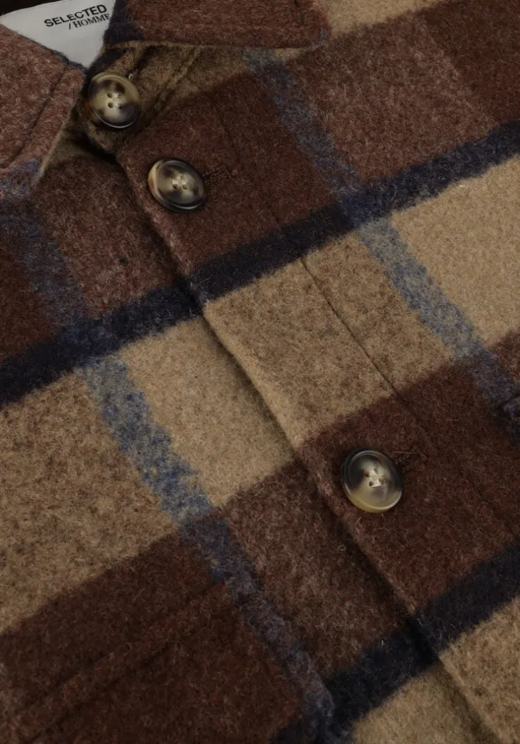bruine selected homme overshirt slharchive overshirt b noos