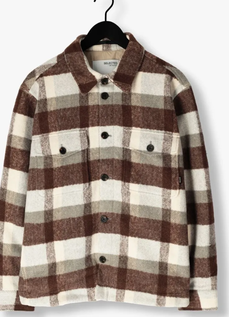 bruine selected homme overshirt slharchive overshirt b noos