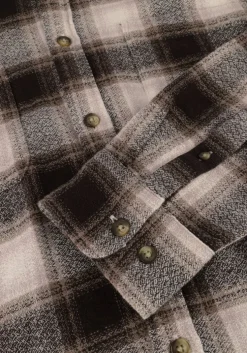 bruine selected homme overhemden slhregowen-grindle check shirt ls