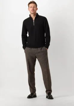 bruine selected homme pantalon slhslim-reed wool trs