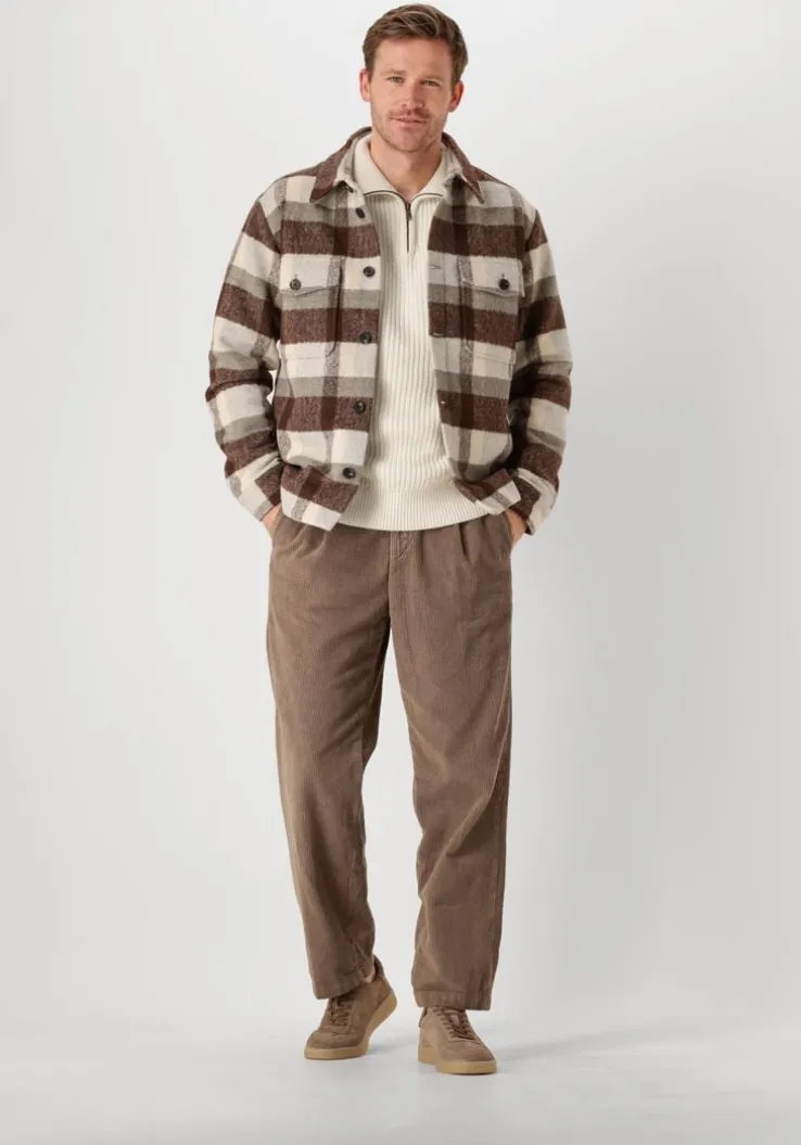 bruine selected homme pantalon slh220-loose tristan cord pant