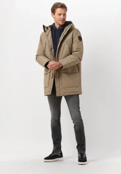 bruine selected homme parka's slhhector jkt b