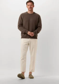 bruine selected homme trui slhcody ls knit relaxed crew neck