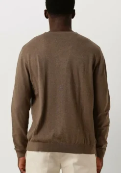 bruine selected homme trui slhberg crew neck noos