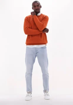 bruine selected homme trui newcoban lambs wool crew neck w