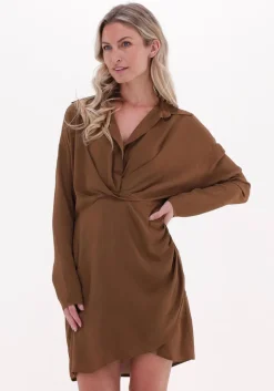bruine semicouture mini jurk y2wu07