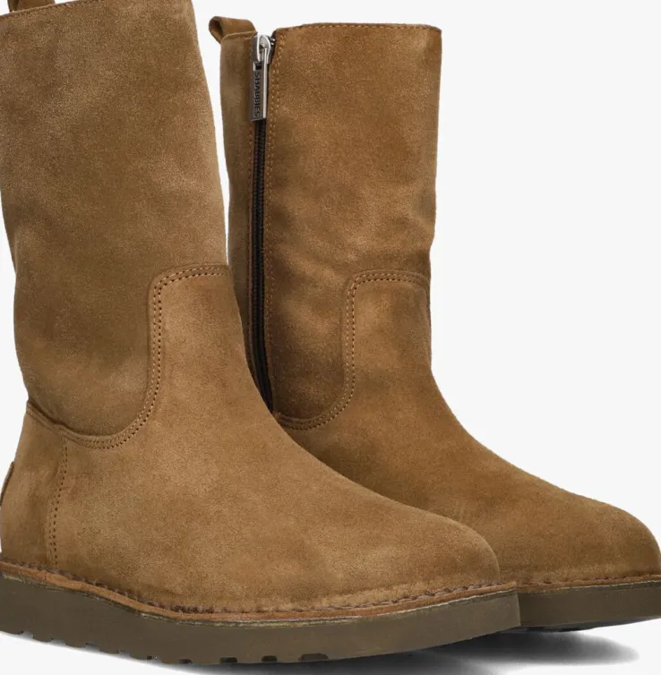 bruine shabbies enkelboots palissa mia high zip