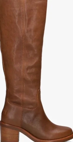 bruine shabbies hoge laarzen puk tuba