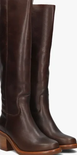 bruine shabbies hoge laarzen puk tuba