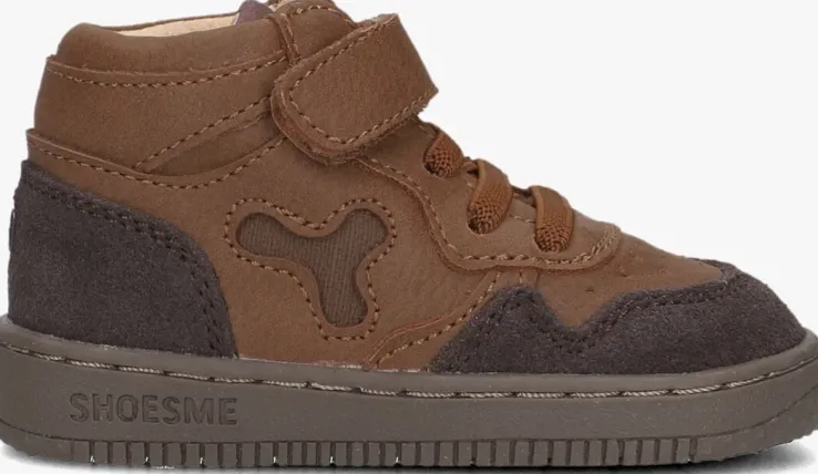 bruine shoesme hoge sneakers bn24w009