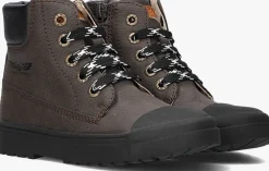 bruine shoesme hoge sneakers sw23w007