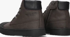 bruine shoesme hoge sneakers sw23w007