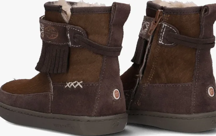 bruine shoesme vachtlaarzen fl24w016