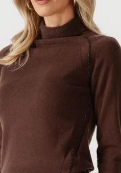 bruine silvian heach trui turtle neck sam
