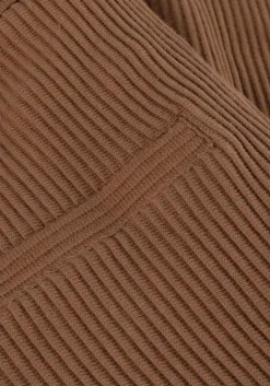 bruine simple flared broek flair jer-org-cot-22-3