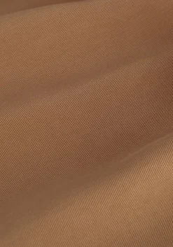 bruine simple midi jurk woven dress rooney twill