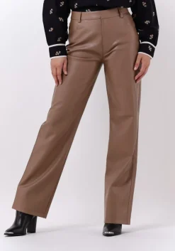 bruine sofie schnoor wijde broek trousers