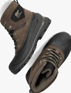 bruine sorel veterboots buxton lace wp