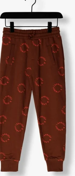 bruine sproet & sprout joggingbroek sweatpants sproet print