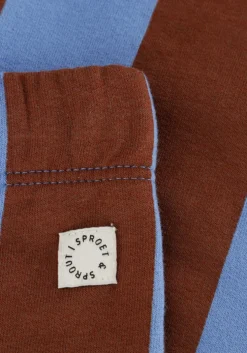 bruine sproet & sprout legging legging block stripe brown