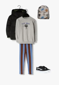 bruine sproet & sprout legging legging block stripe brown